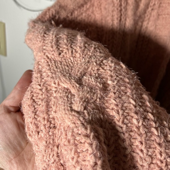 NEW Fate Light Pink Cable Knit Sweater with Pockets, So Soft, Women’s 2X - Picture 5 of 12